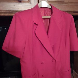 Scarlet red  size 14-16  coat dress style (photo makes the color funny)